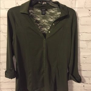 Long sleeve with partial lace back